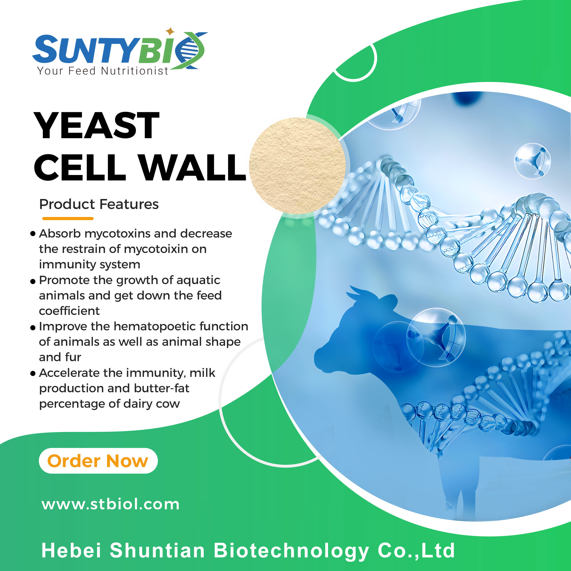 Application of yeast cell wall extract in ruminant animal feed